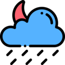 rainy,cloud,weather,meteorology,nature,moon,night,rain,clouds,sky,slight rain